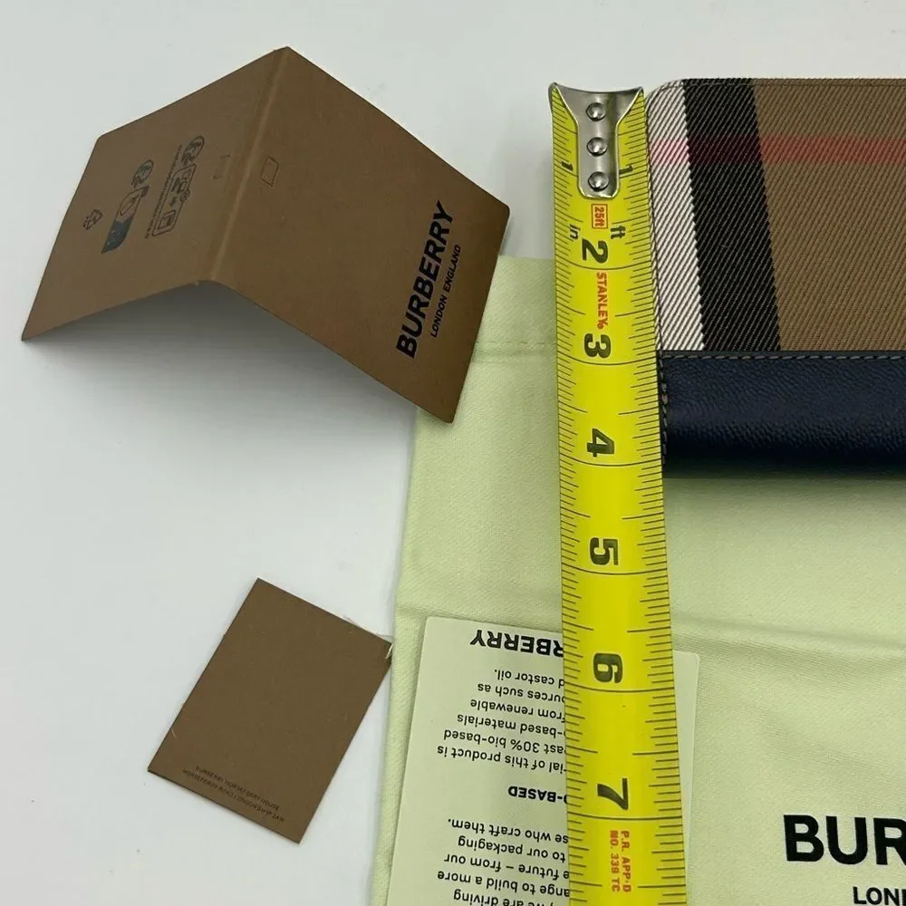 Women’s Burberry classic check zip around wallet made in Italy
